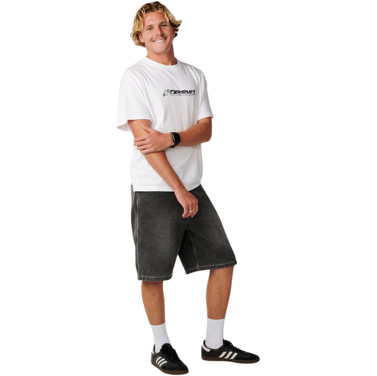 2026 Rip Curl Archive 69 Embroidered T-shirt 14DMTE - White